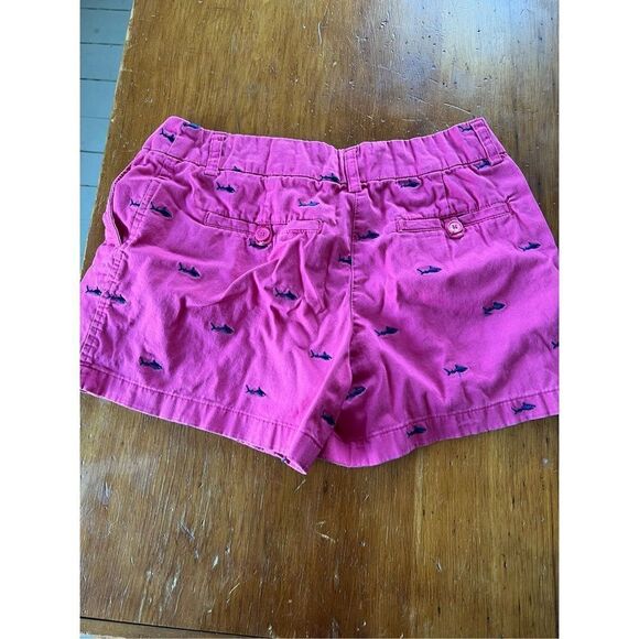 Cambridge dry goods hot pink and navy blue shark print shorts 2 - Picture 4 of 4
